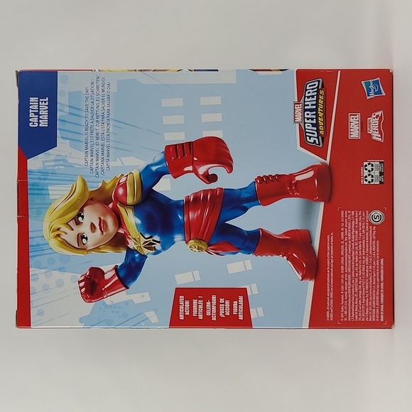 ⭐️3/ $30⭐️ Hasbro Captain Marvel Super Hero Adventures Figure Mega Mighties 3+Yr - Picture 9 of 14